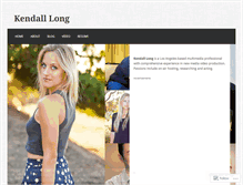 Tablet Screenshot of kendalllong.wordpress.com