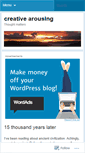 Mobile Screenshot of creativearousing.wordpress.com