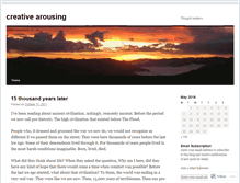 Tablet Screenshot of creativearousing.wordpress.com