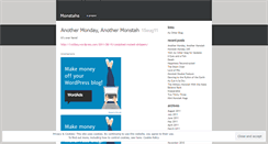 Desktop Screenshot of monstahs.wordpress.com