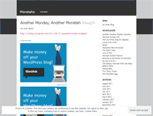 Tablet Screenshot of monstahs.wordpress.com