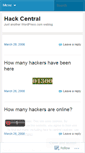 Mobile Screenshot of hackcentral.wordpress.com