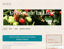 Tablet Screenshot of drinkcafelallave.wordpress.com