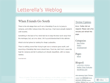 Tablet Screenshot of letterella.wordpress.com