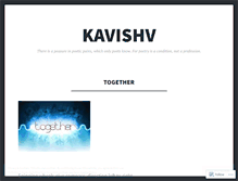 Tablet Screenshot of kavishv.wordpress.com