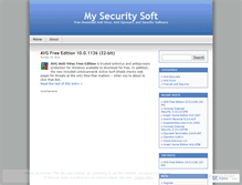 Tablet Screenshot of mysecuritysoft.wordpress.com