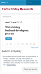 Mobile Screenshot of farbsfridayresearch.wordpress.com