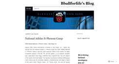 Desktop Screenshot of bballforlife.wordpress.com