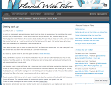 Tablet Screenshot of flourishwithfibro.wordpress.com