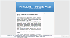 Desktop Screenshot of pabrikkaret.wordpress.com