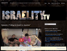 Tablet Screenshot of israelitytv.wordpress.com