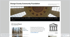 Desktop Screenshot of orangecountycommunityfoundation.wordpress.com