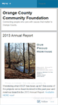 Mobile Screenshot of orangecountycommunityfoundation.wordpress.com