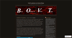 Desktop Screenshot of bovt.wordpress.com
