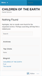 Mobile Screenshot of childrenoftheearth.wordpress.com