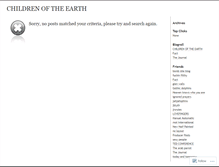 Tablet Screenshot of childrenoftheearth.wordpress.com