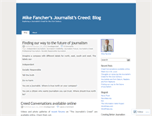 Tablet Screenshot of mikefancher.wordpress.com