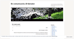 Desktop Screenshot of encomunicacionsv.wordpress.com