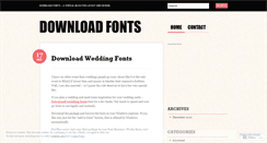 Desktop Screenshot of fontsdownload.wordpress.com