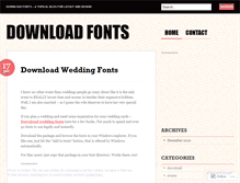 Tablet Screenshot of fontsdownload.wordpress.com