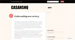 Desktop Screenshot of casansnq.wordpress.com