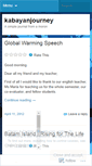 Mobile Screenshot of kabayanjourney.wordpress.com