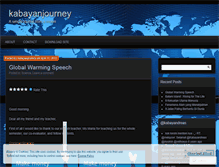 Tablet Screenshot of kabayanjourney.wordpress.com