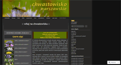 Desktop Screenshot of chwastowisko.wordpress.com