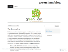 Tablet Screenshot of greeniam2.wordpress.com