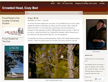 Tablet Screenshot of crowdedheadcozybed.wordpress.com
