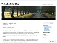 Tablet Screenshot of dashofer.wordpress.com