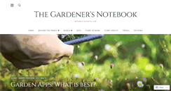 Desktop Screenshot of gardenersnotebook.wordpress.com