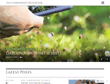 Tablet Screenshot of gardenersnotebook.wordpress.com
