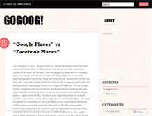 Tablet Screenshot of gogoog.wordpress.com