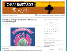 Tablet Screenshot of cheapbastardseattle.wordpress.com