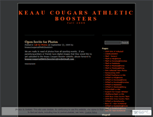 Tablet Screenshot of keaaucougars2009fall.wordpress.com