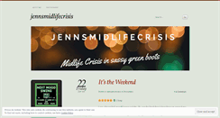 Desktop Screenshot of jennsmidlifecrisis.wordpress.com