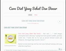 Tablet Screenshot of caradietyangsehatdanbenar.wordpress.com