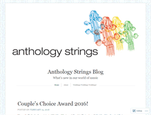 Tablet Screenshot of anthologystrings.wordpress.com