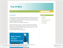 Tablet Screenshot of popofmind.wordpress.com