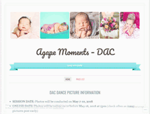 Tablet Screenshot of agapemomentsdac.wordpress.com