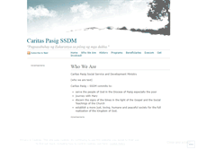 Tablet Screenshot of caritaspasig.wordpress.com