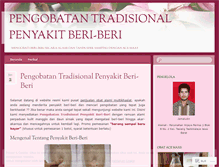 Tablet Screenshot of pengobatanherbalpenyakitberiberi22.wordpress.com