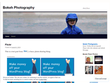 Tablet Screenshot of bokehphoto.wordpress.com