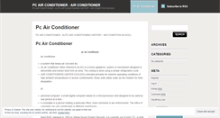 Desktop Screenshot of pcairconditionerwuiy.wordpress.com