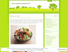 Tablet Screenshot of greeningtheunionjack2011.wordpress.com