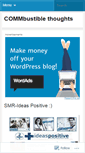 Mobile Screenshot of commbustiblethoughts.wordpress.com