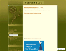 Tablet Screenshot of conniesparks.wordpress.com