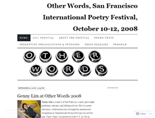 Tablet Screenshot of otherwords08.wordpress.com