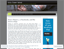 Tablet Screenshot of itchygreenvelvet.wordpress.com